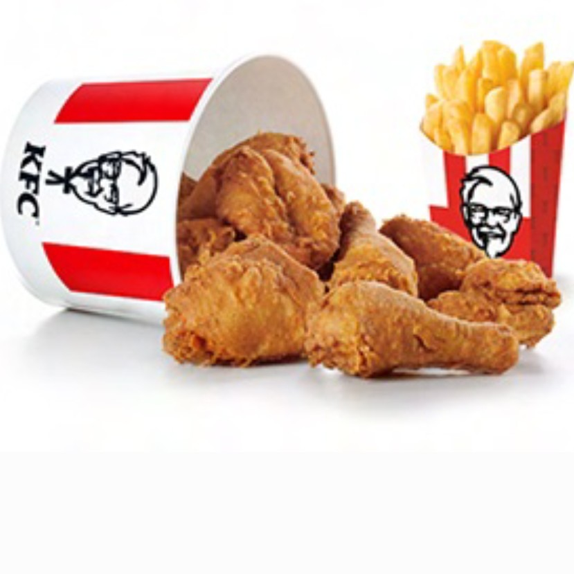 9 piece bucket + free large chips offer at KFC